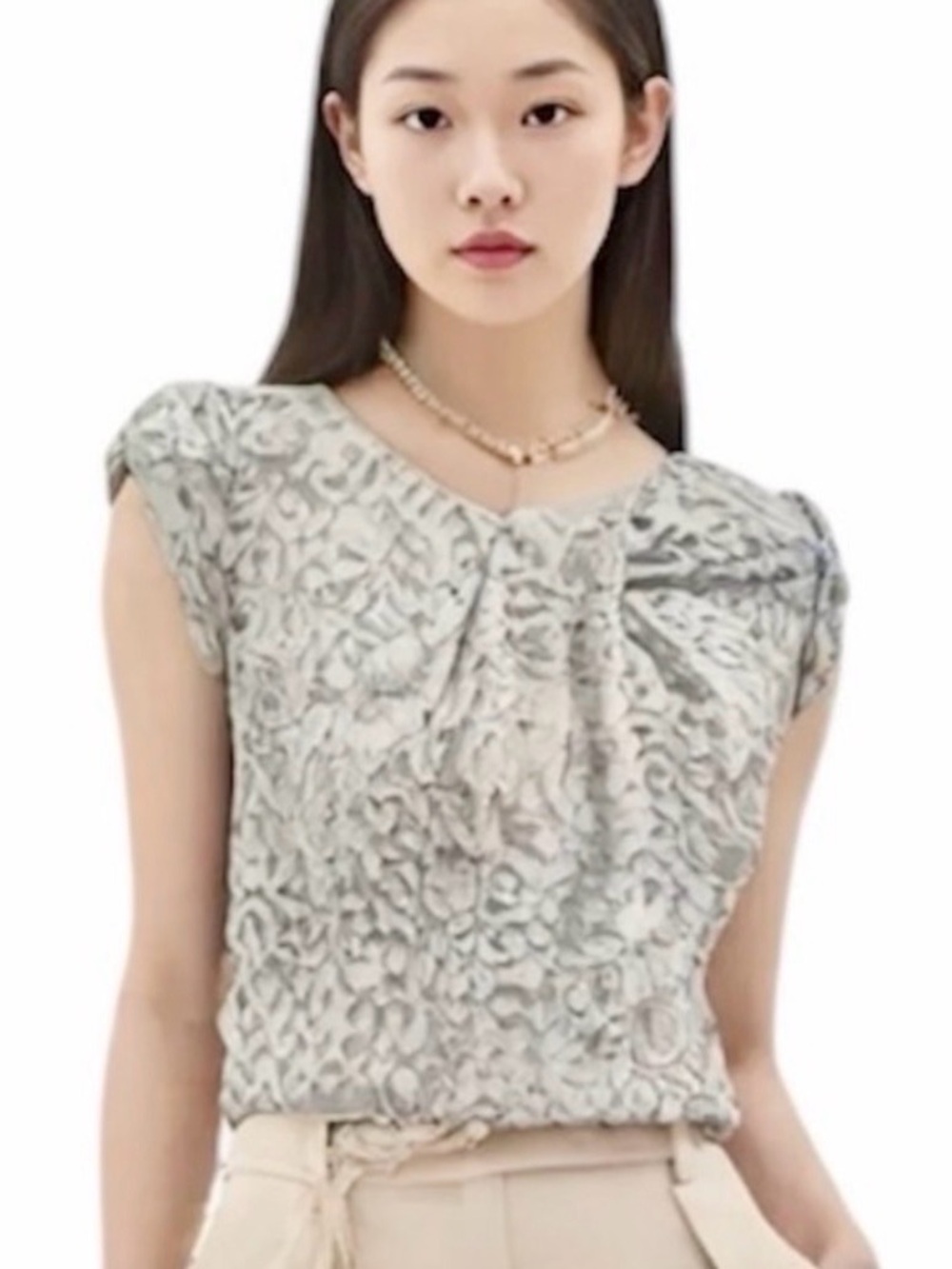 NWOT Rachel Roy Pleated Blouse